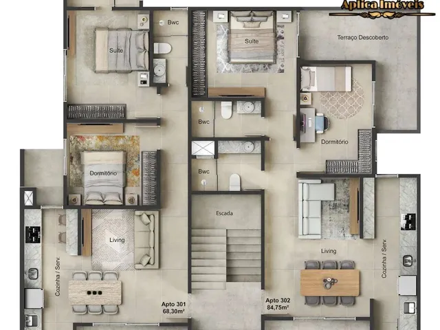 Imagem 3: Apartamento com 2 Quartos (Suíte) no Centro de Navegantes