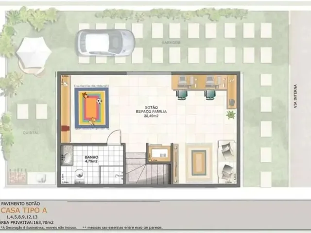 Imagem: Santa América - Casa 3 Quartos, Sendo 2