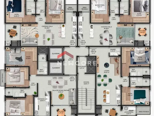 Imagem 10: Apartamento em Rua Arnaldo Passos - Centro - Navegantes/Sc