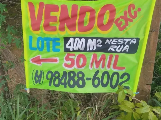 Imagem: Lote 400 M Padre Lúcio