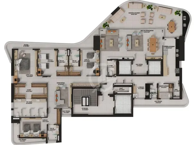 Imagem 15: Apartamento com 4 Dormitórios À Venda, 330 M² por R$ 5.210.000,00 - Meireles
