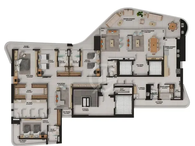 Imagem 2: Apartamento com 4 Dormitórios À Venda, 330 M² por R$ 5.210.000,00 - Meireles