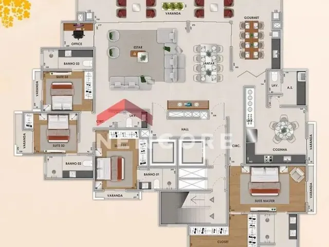 Imagem 2: Apartamento em Praça Marechal Deodoro - Centro - Varginha/Mg