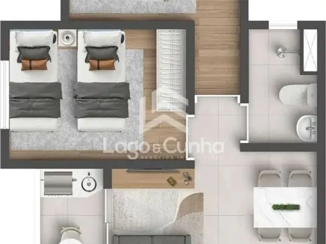 Imagem 3: Apartamento com 2 Quartos R$ 220.000,00 no Belvedere - Poços de Caldas/Mg