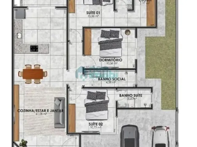 Imagem 6: Casa Alto Padrão 3 Dormitórios, Piscina
