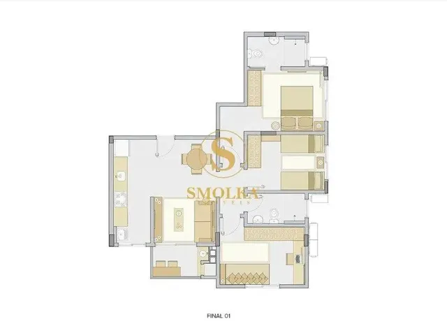 Imagem 12: Apartamento em Construção na Nova Palhoça, 3 Dormitórios, 1 Vaga, 2 Banheiros