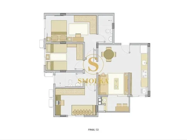 Imagem 9: Apartamento em Construção na Nova Palhoça, 3 Dormitórios, 1 Vaga, 2 Banheiros