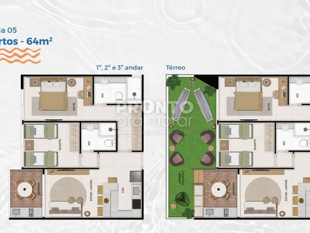 Imagem: Apartamento com 2 quartos em Praia dos Carneiros