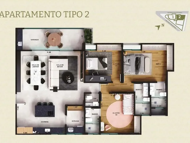 Imagem 11: Apartamento 3 Quartos - Jardim Liu