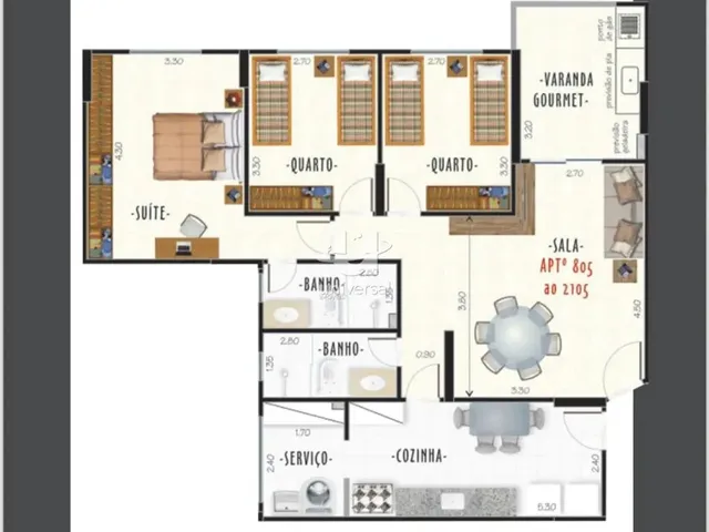 Imagem 16: Apartamento 3 Quartos com Suíte e Varanda Gourmet em Localização Privilegiada