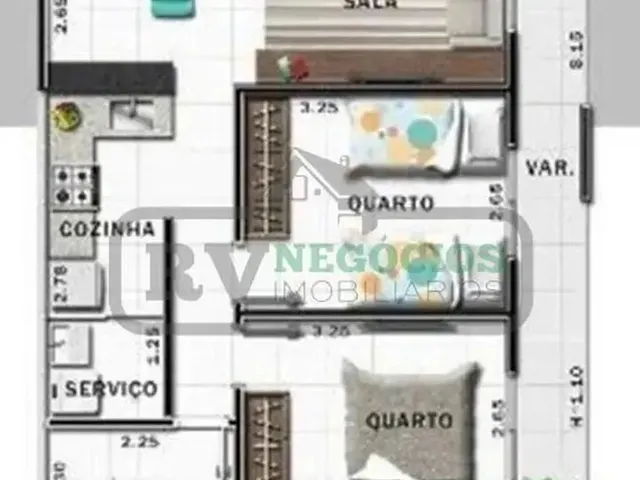 Imagem 8: Dil - Apartamento para Venda com 60 Metros Quadrados com 2 Quartos em Manoel Honório