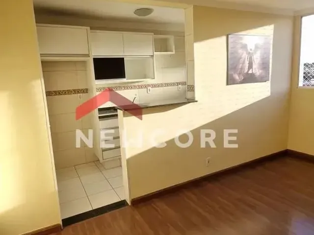 Imagem: O apartamento possui 2 Dormitórios, 1 Banheiro, 1 Vaga na