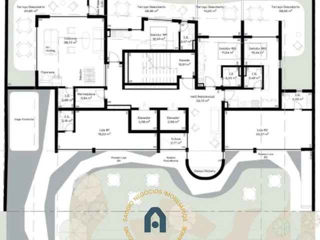 Imagem 9: Studio à venda em Curitiba, Água Verde, com 1 quarto, 20,60m²