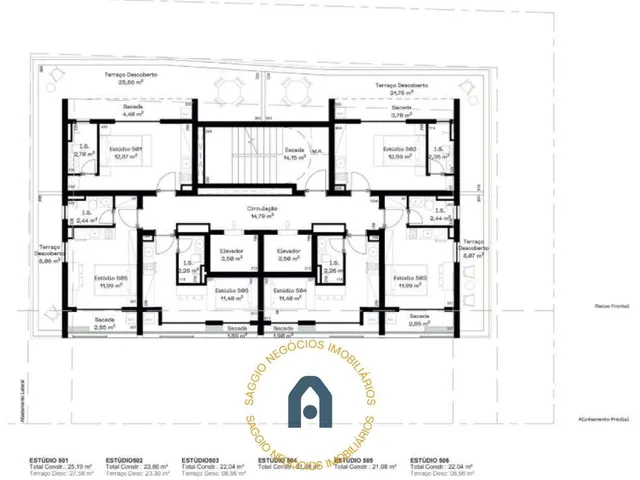 Imagem 6: Studio à venda em Curitiba, Água Verde, com 1 quarto, 20,60m²