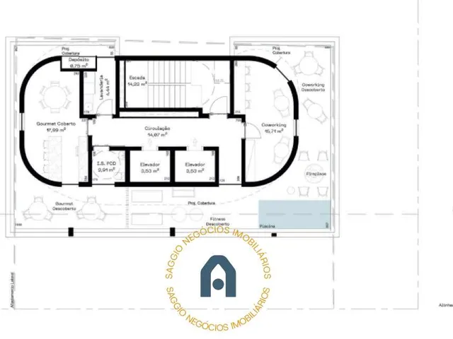 Imagem 7: Studio à venda em Curitiba, Água Verde, com 1 quarto, 20,60m²