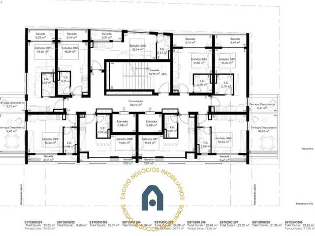 Imagem 10: Studio à venda em Curitiba, Água Verde, com 1 quarto, 20,60m²