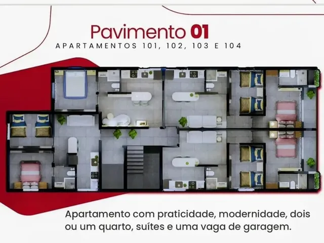 Imagem 12: Apartamento 2 Quartos para Venda em João Pessoa, Bessa, 2 Dormitórios, 1 Suíte, 2
