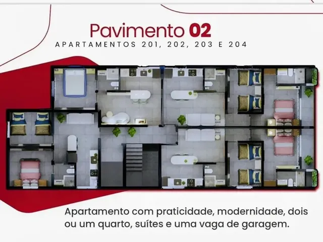 Imagem 14: Apartamento 2 Quartos para Venda em João Pessoa, Bessa, 2 Dormitórios, 1 Suíte, 2
