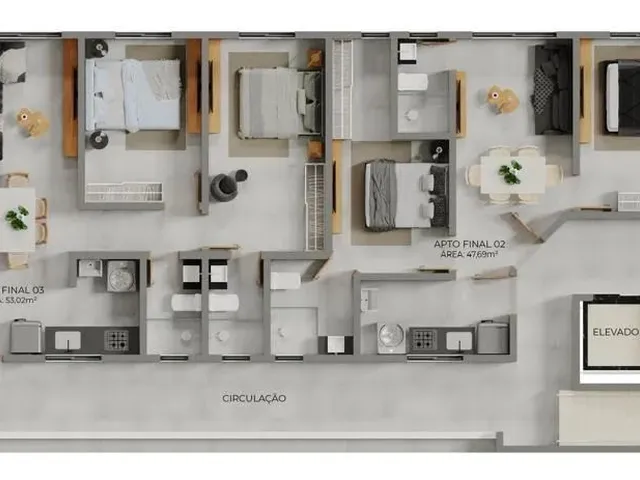 Imagem 2: Coberturas Duplex e Aptos de 2 Quartos, Prédio Elevador e Lazer, nos Bancários