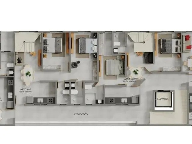 Imagem 3: Coberturas Duplex e Aptos de 2 Quartos, Prédio Elevador e Lazer, nos Bancários