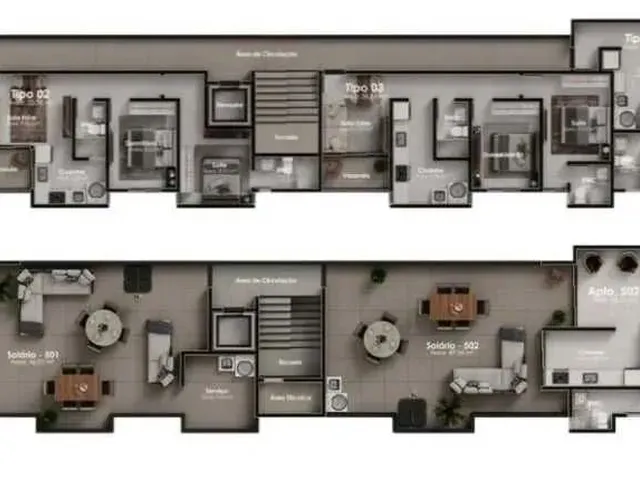 Imagem 5: Apartamento no Atiplano com Elevador - com 02 e 03 Quartos