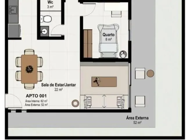 Imagem 8: Apartamento com 2 Dormitórios À Venda, 62 M² por R$ 350.000,00 - Bessa - João