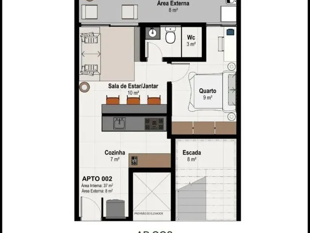 Imagem 16: Apartamento com 2 Dormitórios À Venda, 62 M² por R$ 350.000,00 - Bessa - João