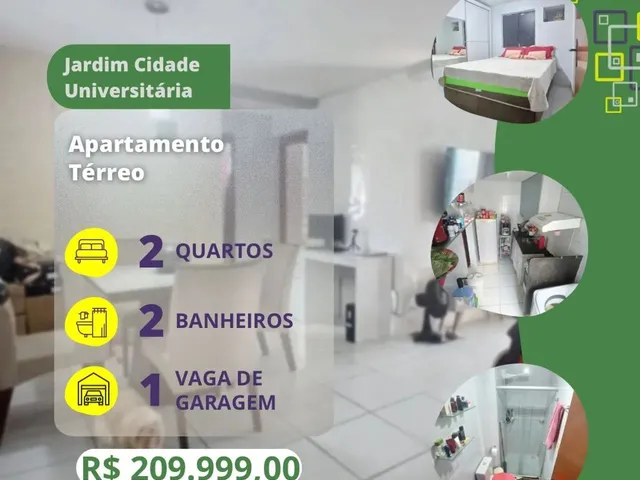 Imagem: Apartamento Térreo no Jardim Cidade Universitária!!