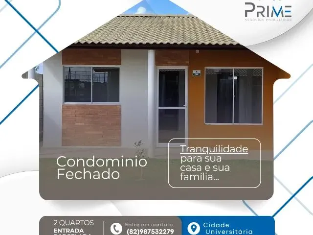 Imagem: A casa possui 2 Dormitórios, 1 Banheiro, 1 Vaga na
