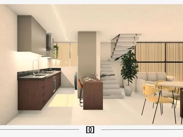 Imagem: O apartamento na cobertura possui 2 Dormitórios, 2