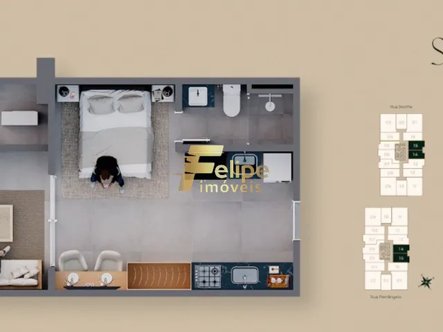 Imagem 16: NOVO EMPREENDIMENTO SURGINDO! APARTAMENTO DE 02 QUARTOS, SENDO 01 SUÍTE, LAZER COMPLETO