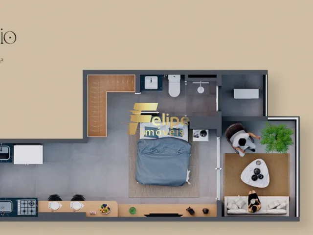 Imagem 6: NOVO EMPREENDIMENTO SURGINDO! APARTAMENTO DE 02 QUARTOS, SENDO 01 SUÍTE, LAZER COMPLETO