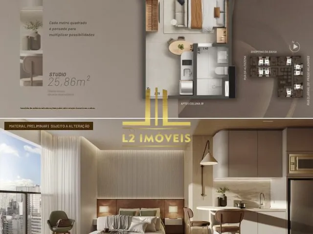 Imagem 5: LANÇAMENTO IMPERDÍVEL – QUARTO E SALA 35M² - BEACH CLASS BAHIA (Shopping da Bahia