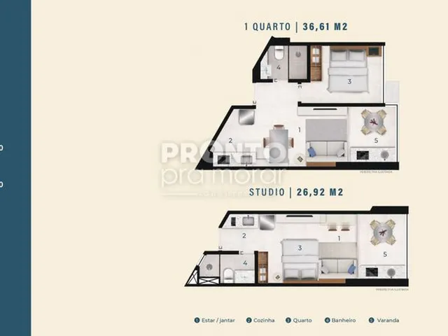 Imagem 1: Apartamento com 1 quarto em Carneiros
