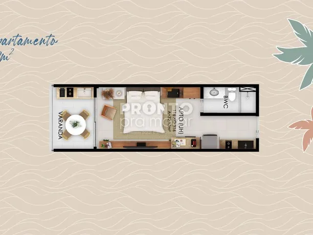 Imagem 6: Flat com 1 quarto em Centro