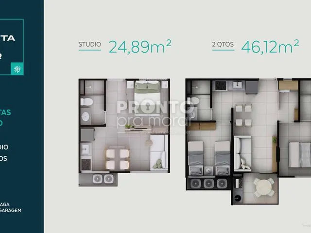 Imagem 1: Apartamento com 1 Quarto em Carneiros