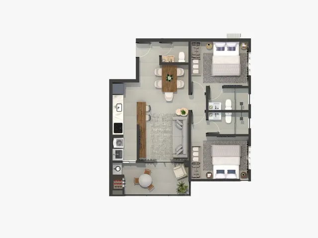 Imagem 3: Orion Residence Apartamento com 2 dormitórios