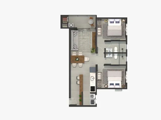 Imagem 4: Orion Residence Apartamento com 2 dormitórios