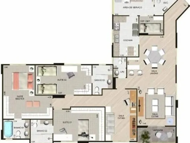 Imagem 7: Apartamento de Luxo no Edificio Residencial Palazzo Di Nuoro em Santa Paula, São Caetano