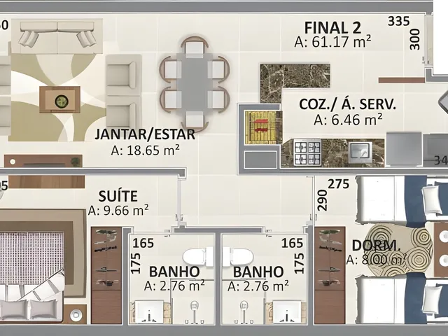 Imagem 12: Le Monde Apartamento com 3 dormitórios