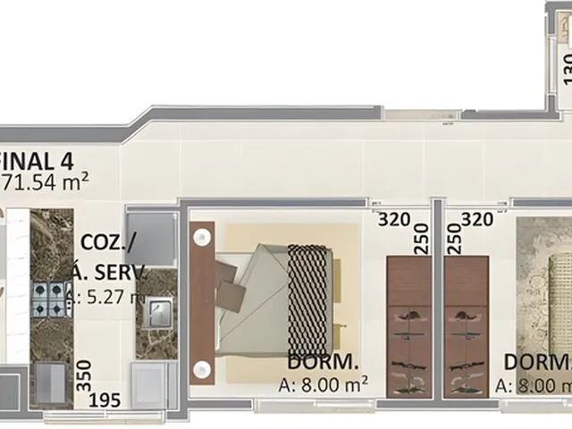 Imagem 13: Le Monde Apartamento com 3 dormitórios
