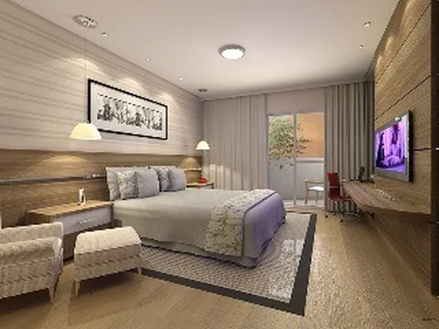 Imagem: O apartamento possui 4 Dormitórios, 4 Suítes, 4