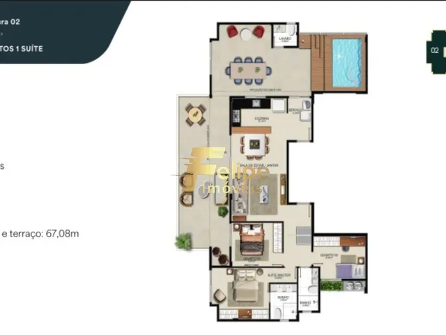 Imagem 11: NOVO EMPREENDIMENTO IMOBILIÁRIO! APARTAMENTO DE 03 QUARTOS, SENDO 01 SUÍTE, À VENDA NA