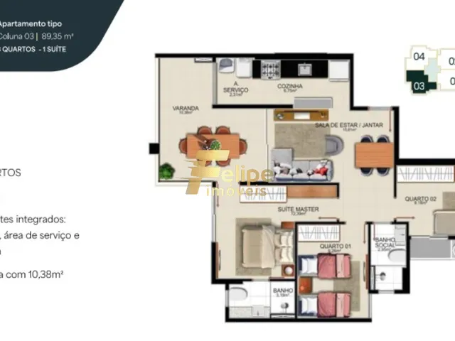 Imagem 13: NOVO EMPREENDIMENTO IMOBILIÁRIO! APARTAMENTO DE 03 QUARTOS, SENDO 01 SUÍTE, À VENDA NA