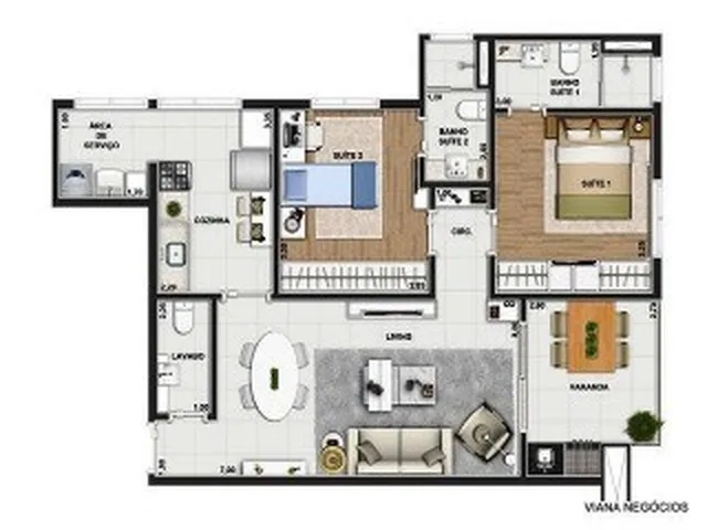 Imagem 7: Apartamento à venda ou locação em Santo André-SP, bairro Campestre: 2 quartos, 1