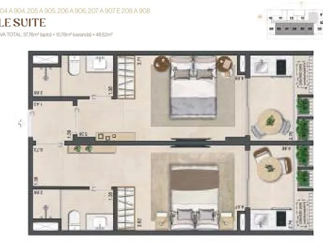 Imagem 12: Studio para Venda em Rio de Janeiro, LEBLON, 2 dormitórios, 2 suítes, 2 banheiros