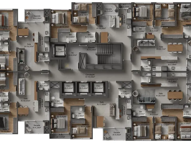 Imagem 8: ART TOWER HOME CLUB - APARTAMENTO DE 2 SUITES EM ITAJAI/SC