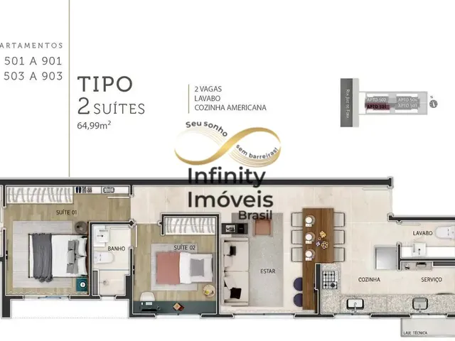 Imagem 3: Apartamento à venda no bairro Santo Agostinho - Belo Horizonte/MG