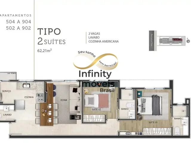 Imagem 4: Apartamento à venda no bairro Santo Agostinho - Belo Horizonte/MG