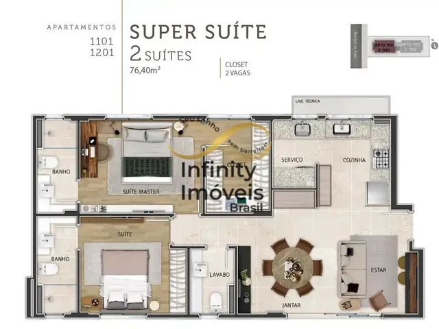 Imagem 11: Apartamento à venda no bairro Santo Agostinho - Belo Horizonte/MG